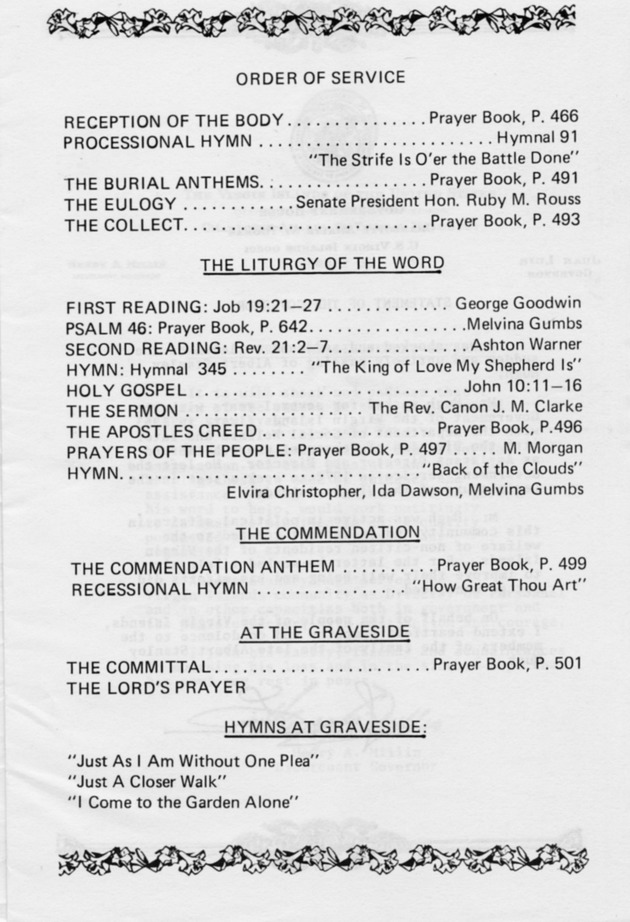 Funeral Booklet for Albert Stanley Hugh - Page 3