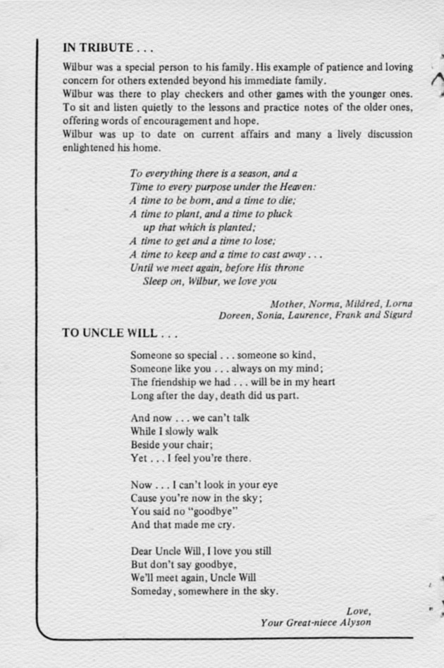 Funeral Booklet for Wilbur Victor Jackson, Sr. - Page 4