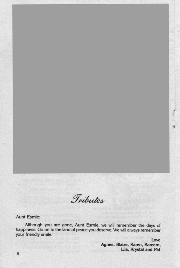 Funeral Booklet for Esmie Eloudia Jacobs - Page 4