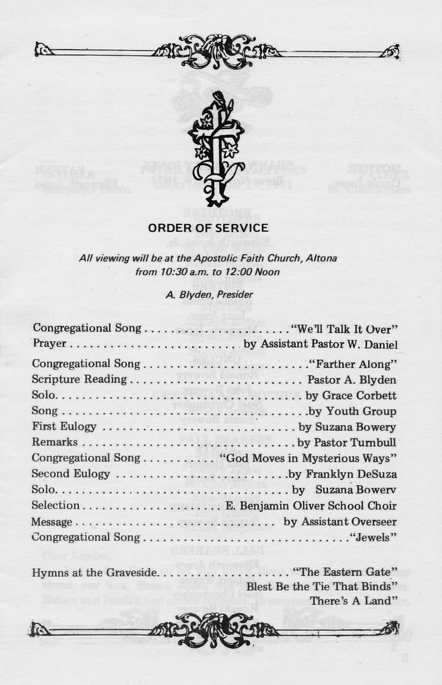 Funeral Booklet for Shawn Zackery Jones - Page 2