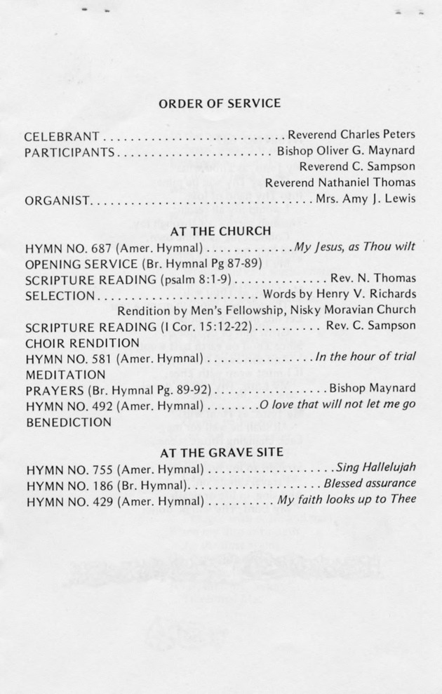 Funeral Booklet for Cyril Anthony. Joseph, Sr. - Page 6