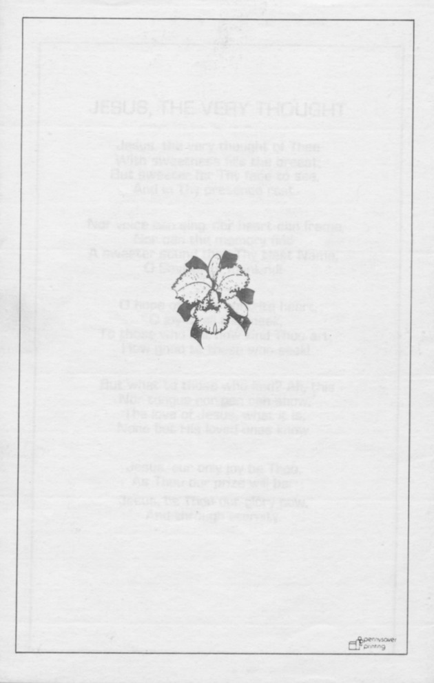 Funeral Booklet for Ivanna Eudora Kean - Page 3