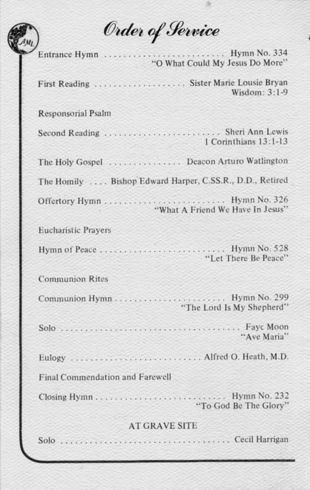 Funeral Booklet for Asilia Mary Lanclos - Page 5