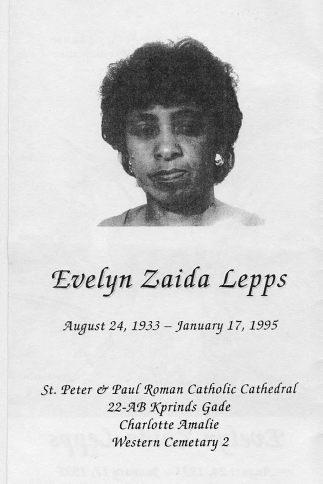 Funeral Booklet for Evelyn Zaida Lepps - Page 2