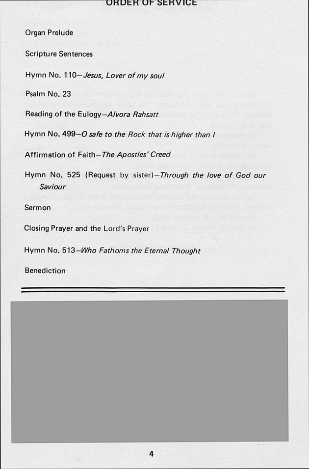 Funeral Booklet for Radford A. Lettsome - Page 4