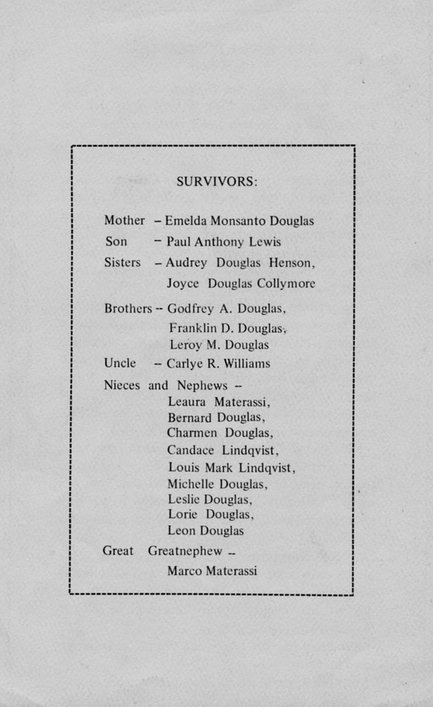 Funeral Booklet for Carol L. Lewis - Page 3