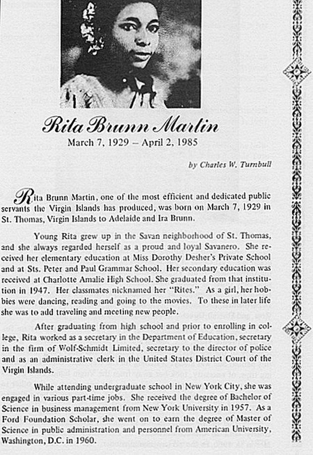 Funeral Booklet for Rita Brunn Martin - Page 2