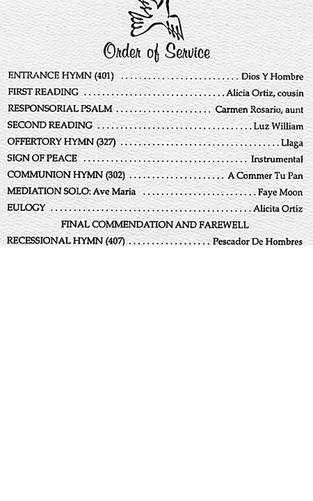 Funeral Booklet for Sucre Gilberto Martinez - Page 3