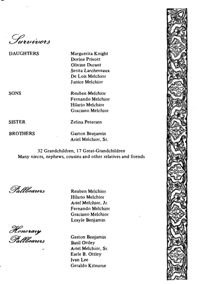 Funeral Booklet for Ithiel Melchoir - Page 4