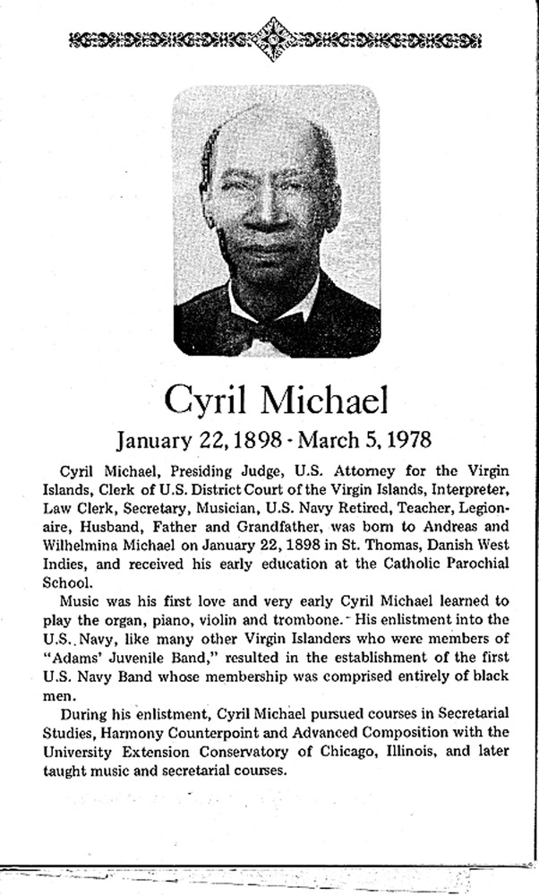 Funeral Booklet for Cyril Michael - Page 2