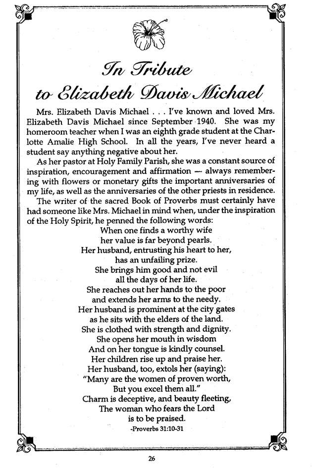 Funeral Booklet for Elizabeth D. Michael - Page 29