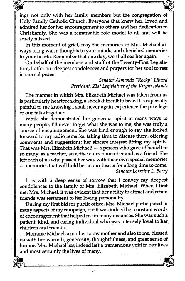 Funeral Booklet for Elizabeth D. Michael - Page 32