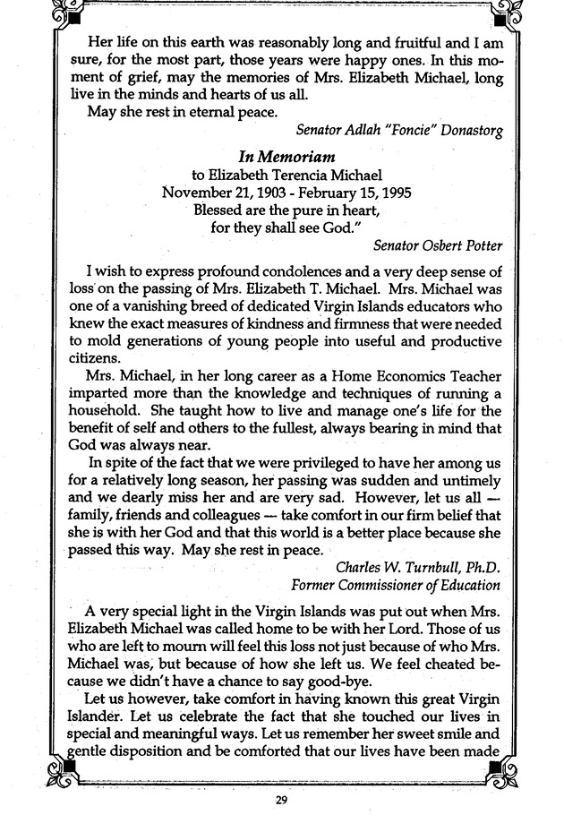 Funeral Booklet for Elizabeth D. Michael - Page 33