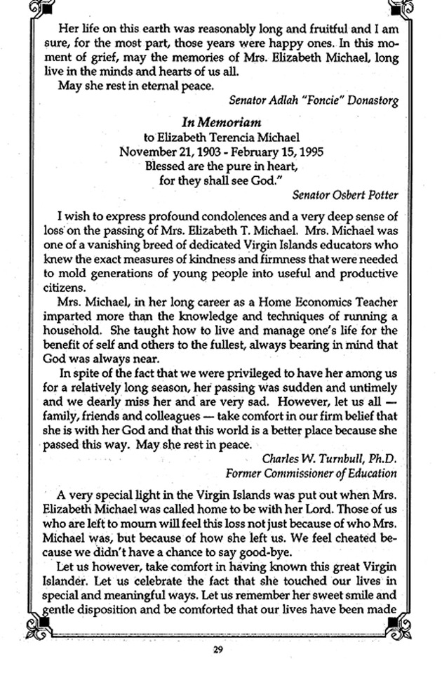 Funeral Booklet for Elizabeth D. Michael - Page 34