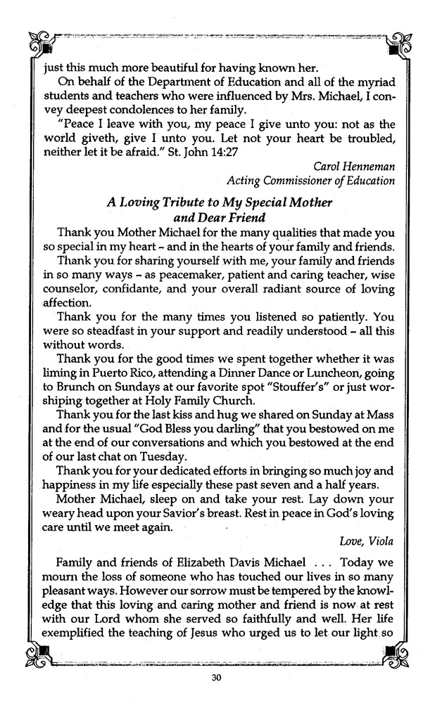 Funeral Booklet for Elizabeth D. Michael - Page 35