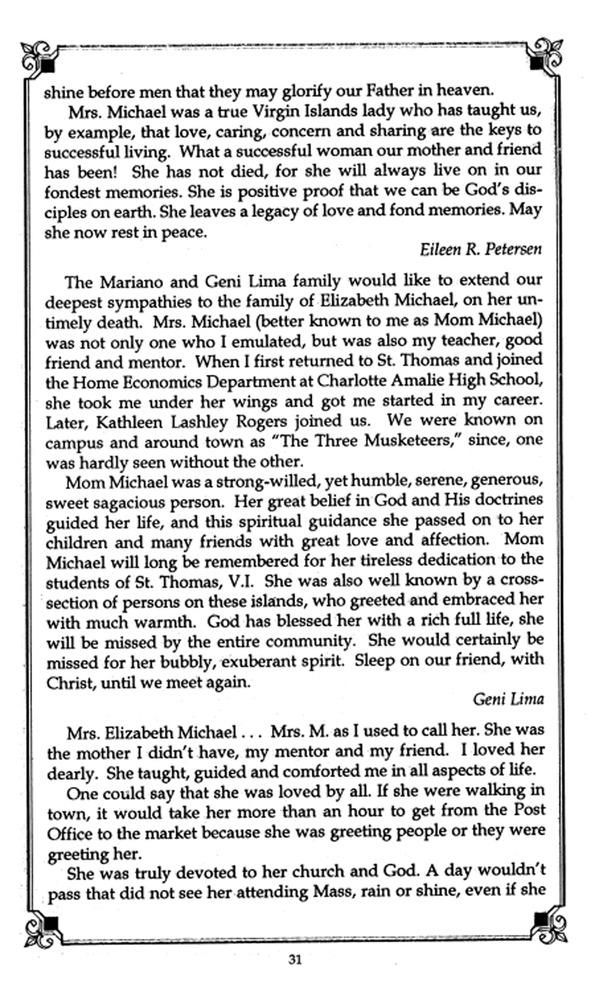 Funeral Booklet for Elizabeth D. Michael - Page 37