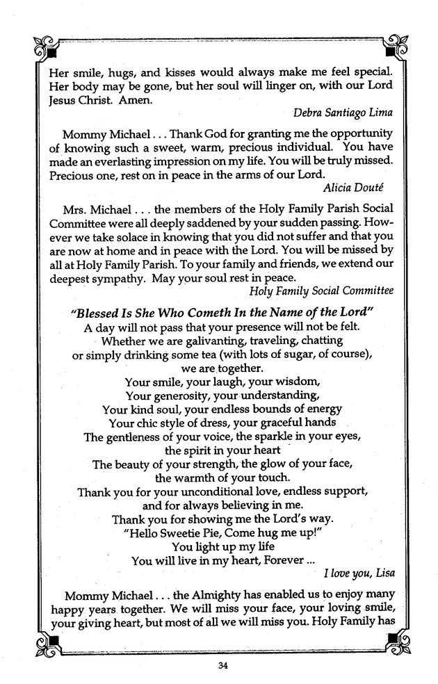 Funeral Booklet for Elizabeth D. Michael - Page 41