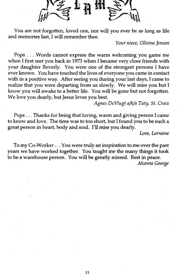 Funeral Booklet for Leon Alfred Monsanto, Sr. - Page 8