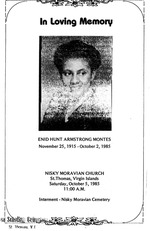 Funeral Booklet for Enid H. A. Montes