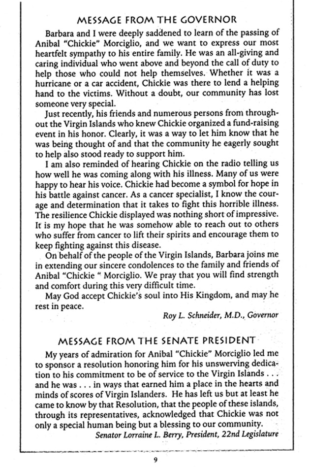 Funeral Booklet for Anibal C. Morciglio - Page 9