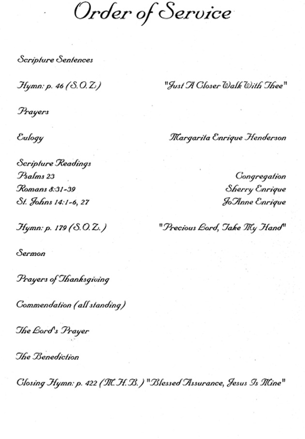 Funeral Booklet for Jestina Nibbs - Page 5