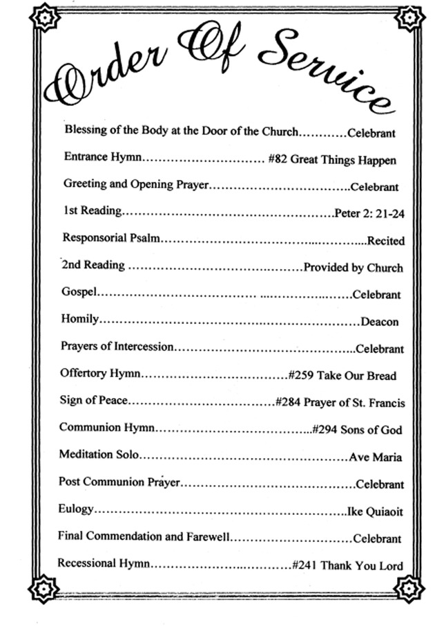 Funeral Booklet for Zenaida Casugho Ortiz - Page 3