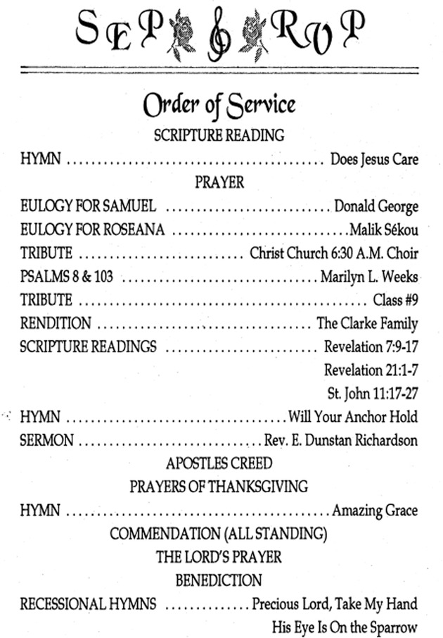 Funeral Booklet for Samuel E. & Parris Roseana V. Parris - Page 5