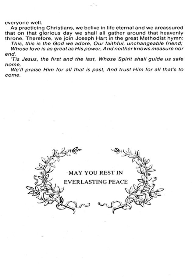 Funeral Booklet for Joceyln Parson - Page 5