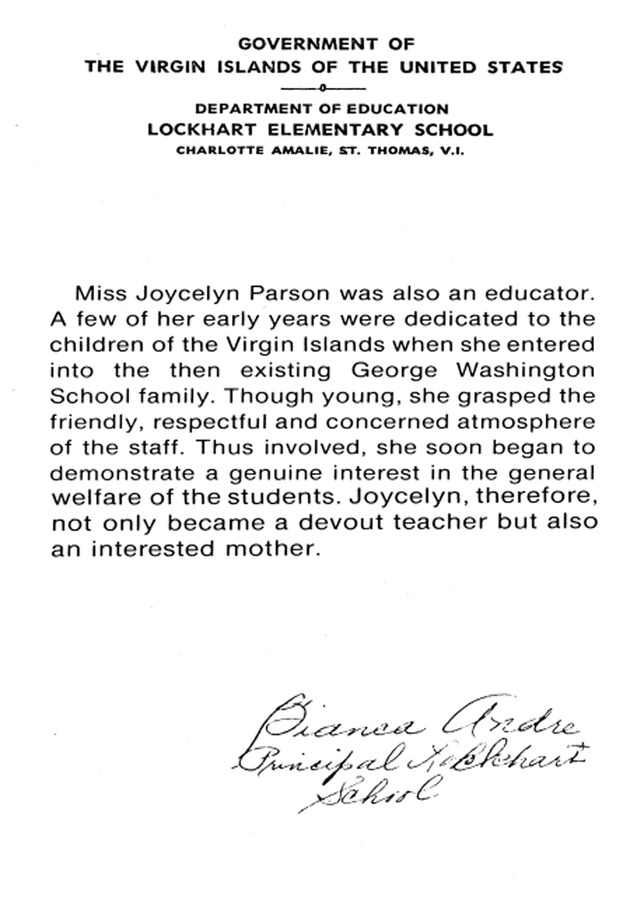 Funeral Booklet for Joceyln Parson - Page 7