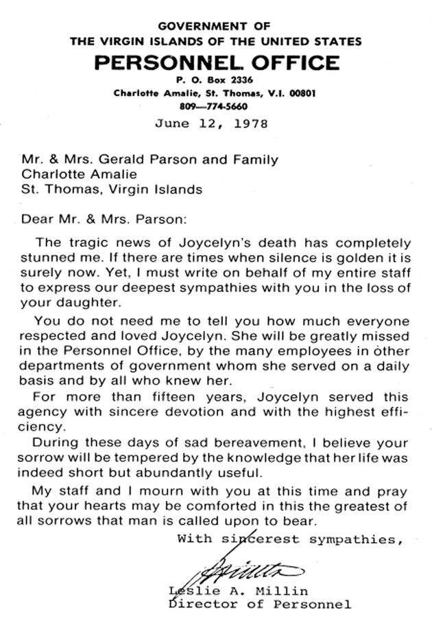 Funeral Booklet for Joceyln Parson - Page 8