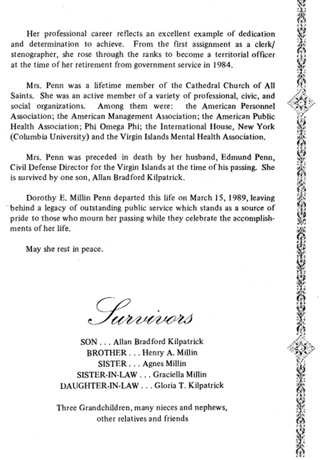 Funeral Booklet for Dorothy E. M. Penn - Page 3