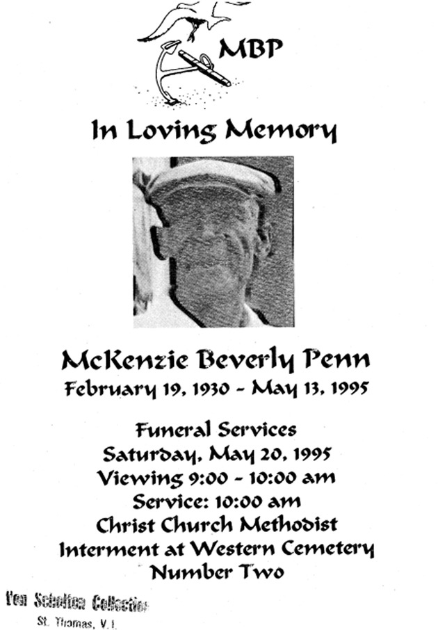 Funeral Booklet for McKenzie B. Penn - Page 1