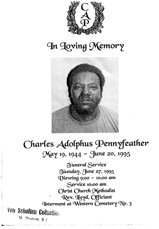 Funeral Booklet for Charles A. Pennyfeather - Page 1