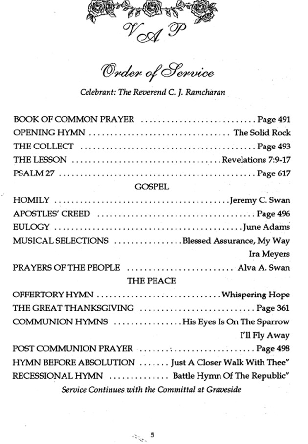 Funeral Booklet for Viola A. Perez - Page 5