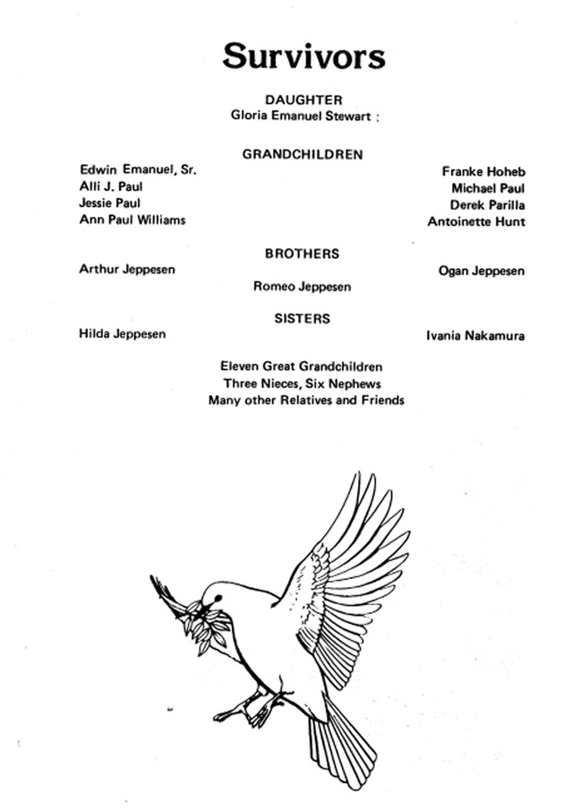 Funeral Booklet for Olina M. Petersen - Page 3