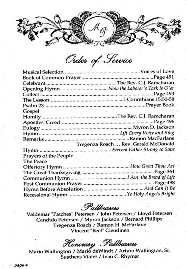 Funeral Booklet for Maude E. Peterson - Page 5