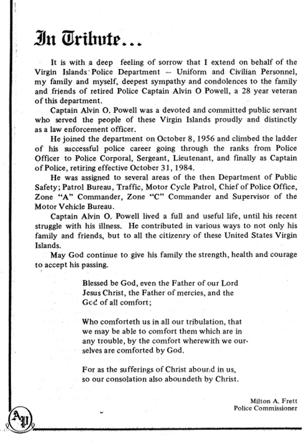 Funeral Booklet for Alvin O. Powell. Sr. - Page 4