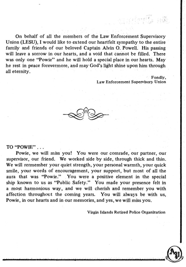 Funeral Booklet for Alvin O. Powell. Sr. - Page 5