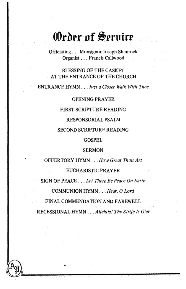 Funeral Booklet for Alvin O. Powell. Sr. - Page 6