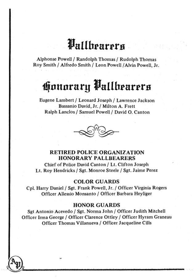 Funeral Booklet for Alvin O. Powell. Sr. - Page 8