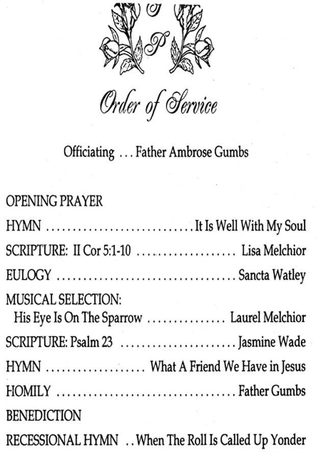 Funeral Booklet for Shelsia Charmaine Preston - Page 4