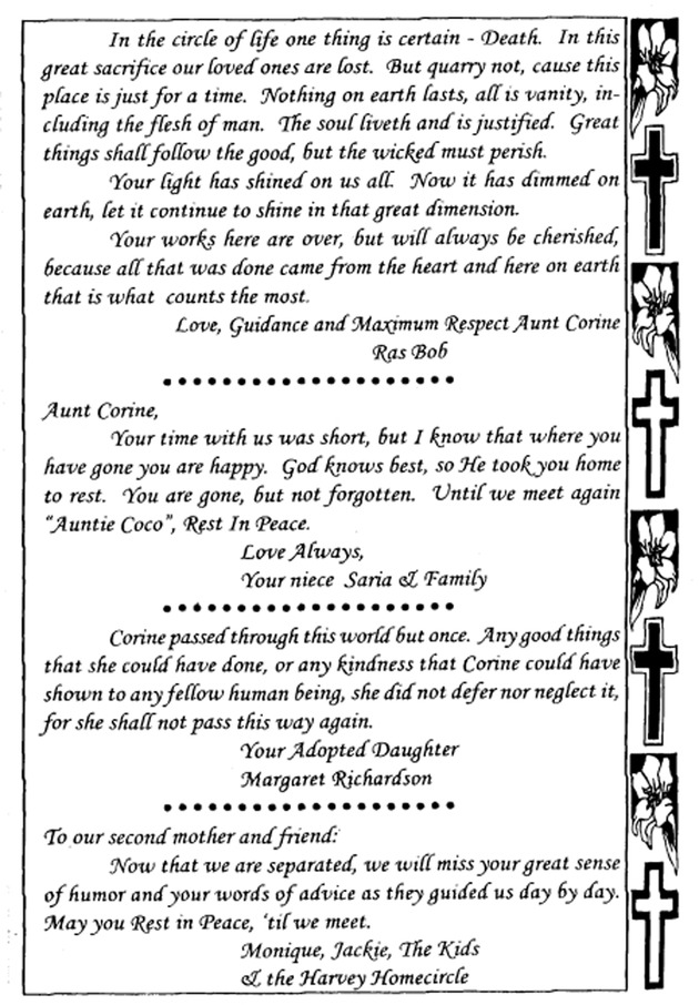 Funeral Booklet for Corine Idona Rhymer - Page 7