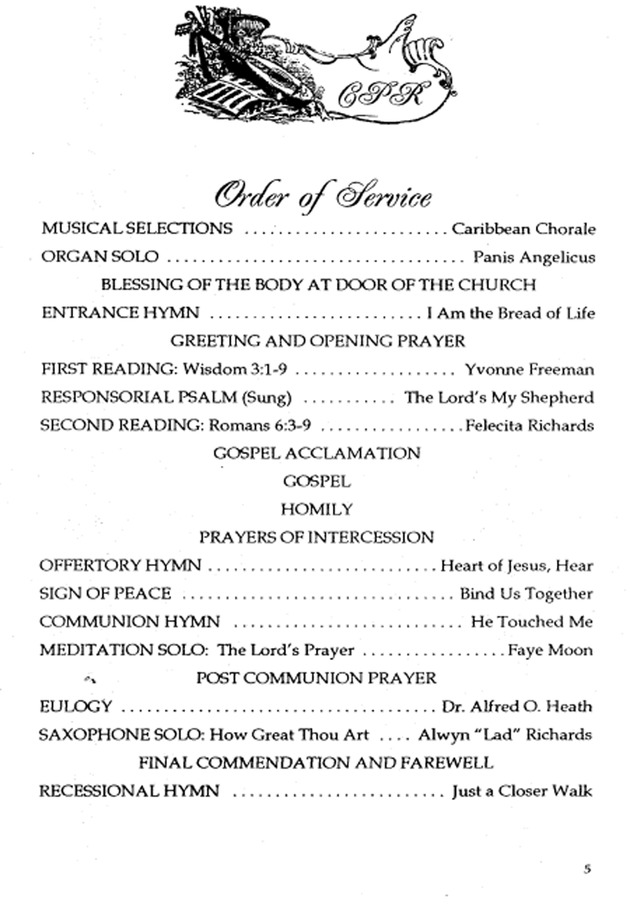 Funeral Booklet for Carmena Mae Perpener Richards Richards - Page 5