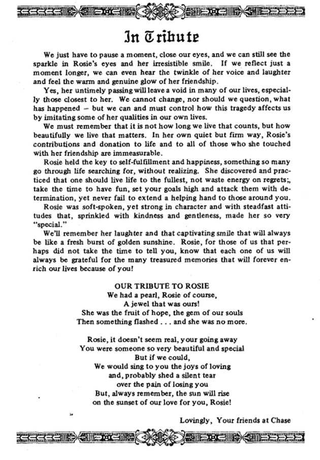 Funeral Booklet for Rosalind Olympia Richardson Richardson - Page 6