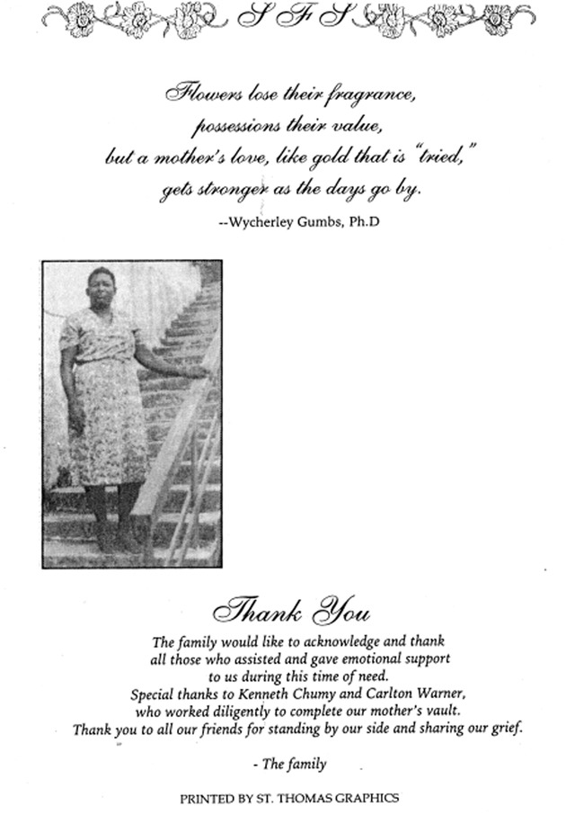 Funeral Booklet for Sylvia F. Sadler - Page 10