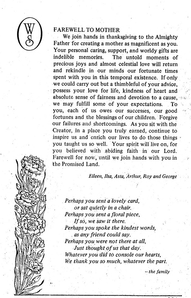 Funeral Booklet for Winifred Elmira Degraff Schneider - Page 5