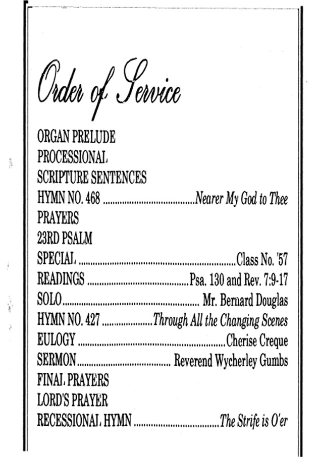 Funeral Booklet for Verna Alexandrina Sebastian - Page 4