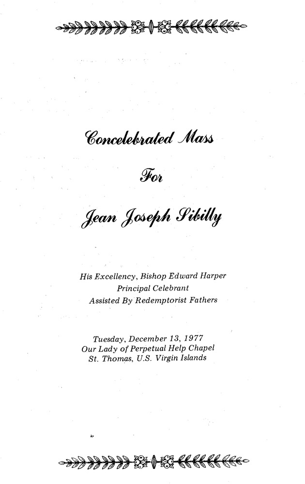 Funeral Booklet for Jean J. Sibilly - Page 3