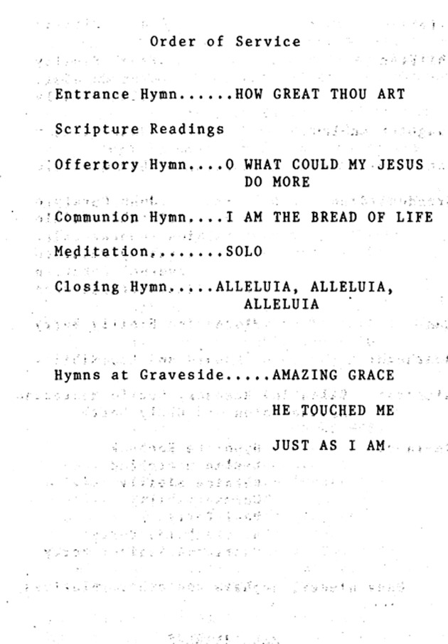 Funeral Booklet for Louis T. Sibilly - Page 3