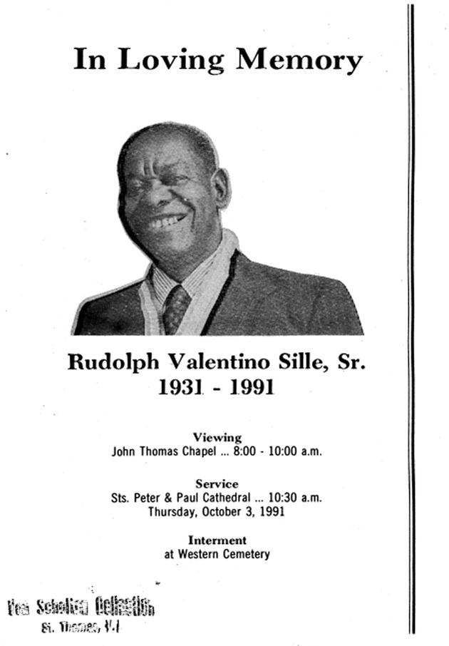 Funeral Booklet for Rudolph V. Sille, Sr. - Main 1